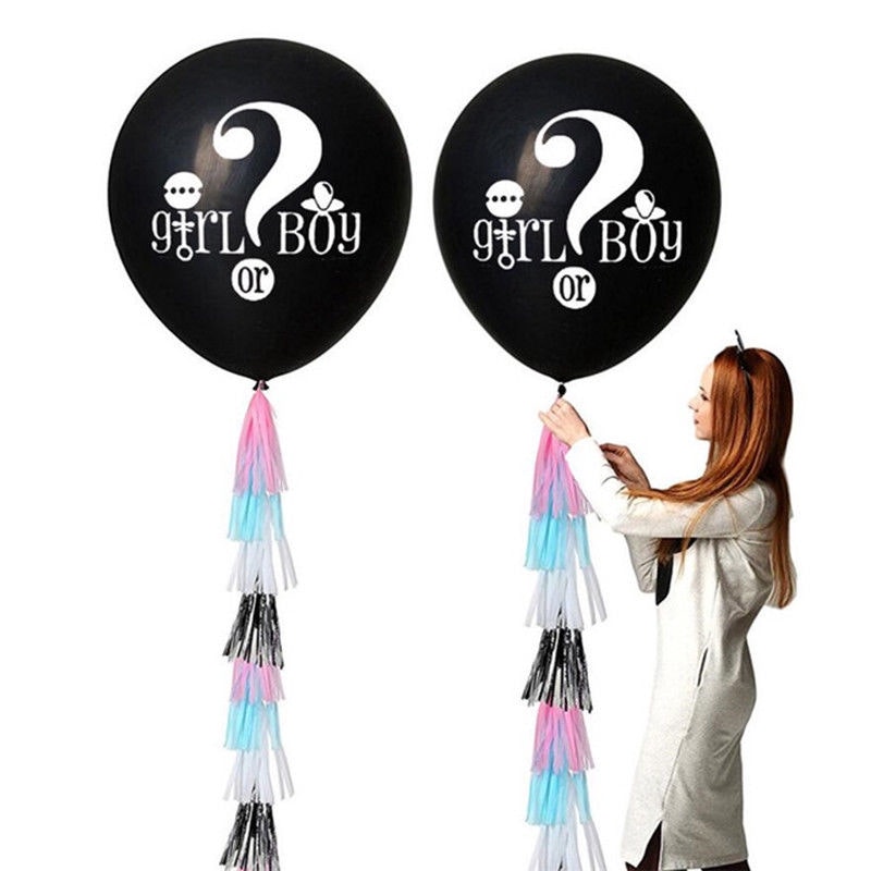 Gender Reveal, Babyshower ballong Girl or Boby? 91cm
