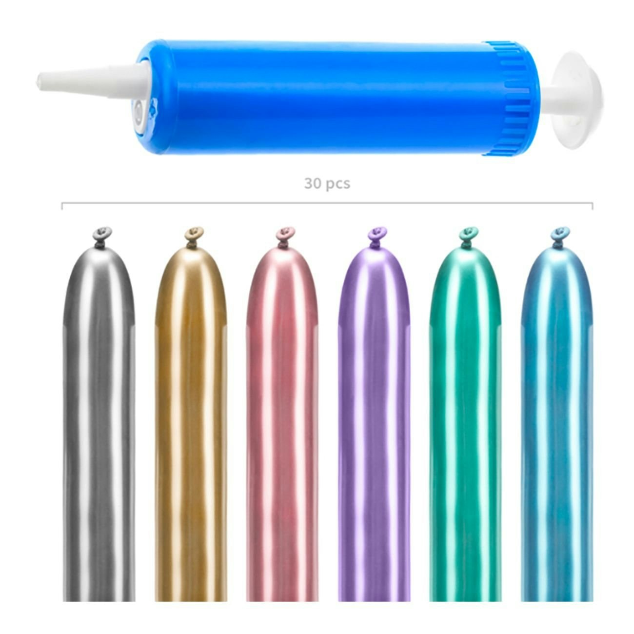 Figurballonger Krom chrome Mix Kit