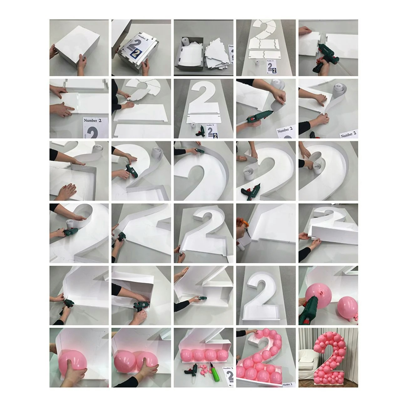 Ballongbox Siffra 120 cm