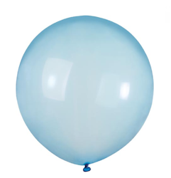 Latexballonger Crystal Clear Regnbåge Ljusblå 48cm