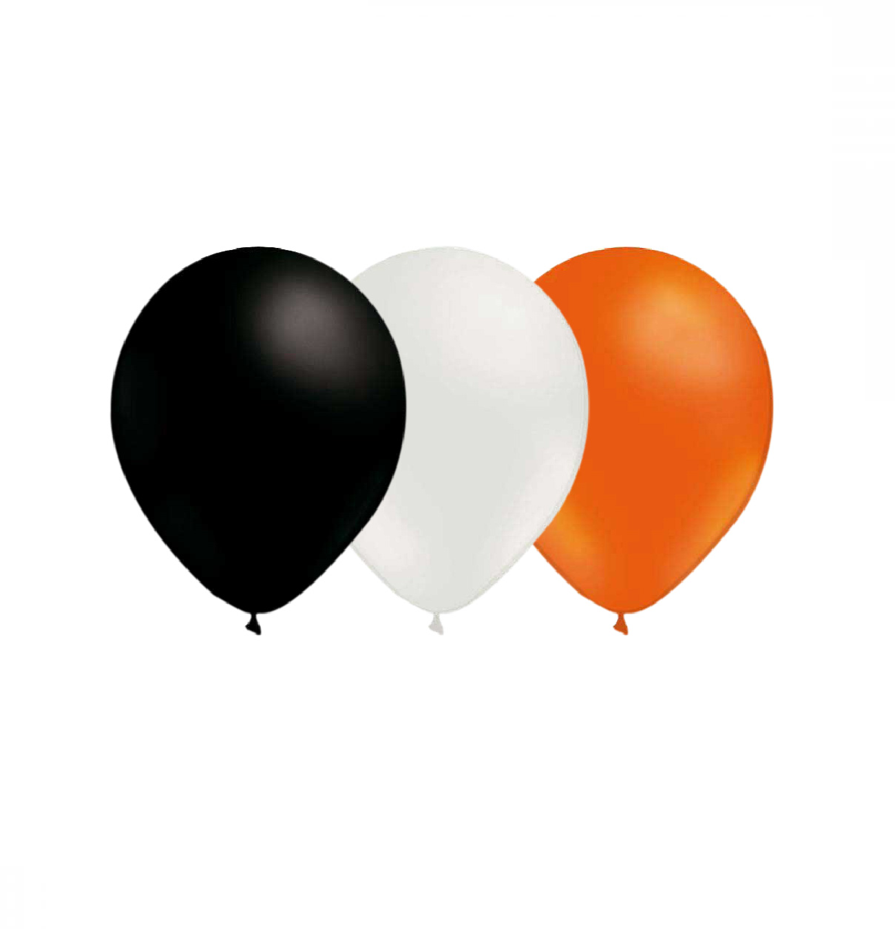 Ballongkombo Svart-Vit-Orange 28cm