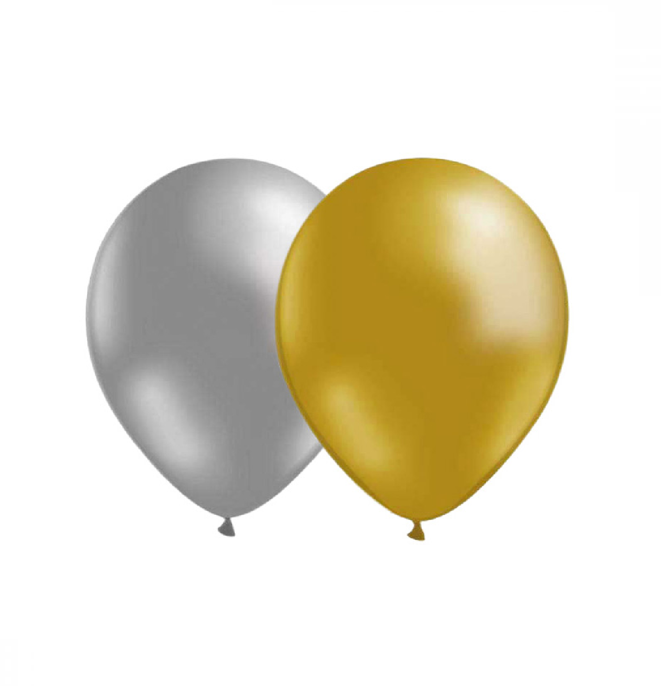 Ballongkombo Silver & Guld 28cm