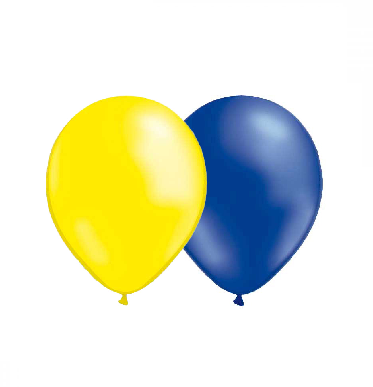 Ballongkombo Metallic Gul & Blå 28cm
