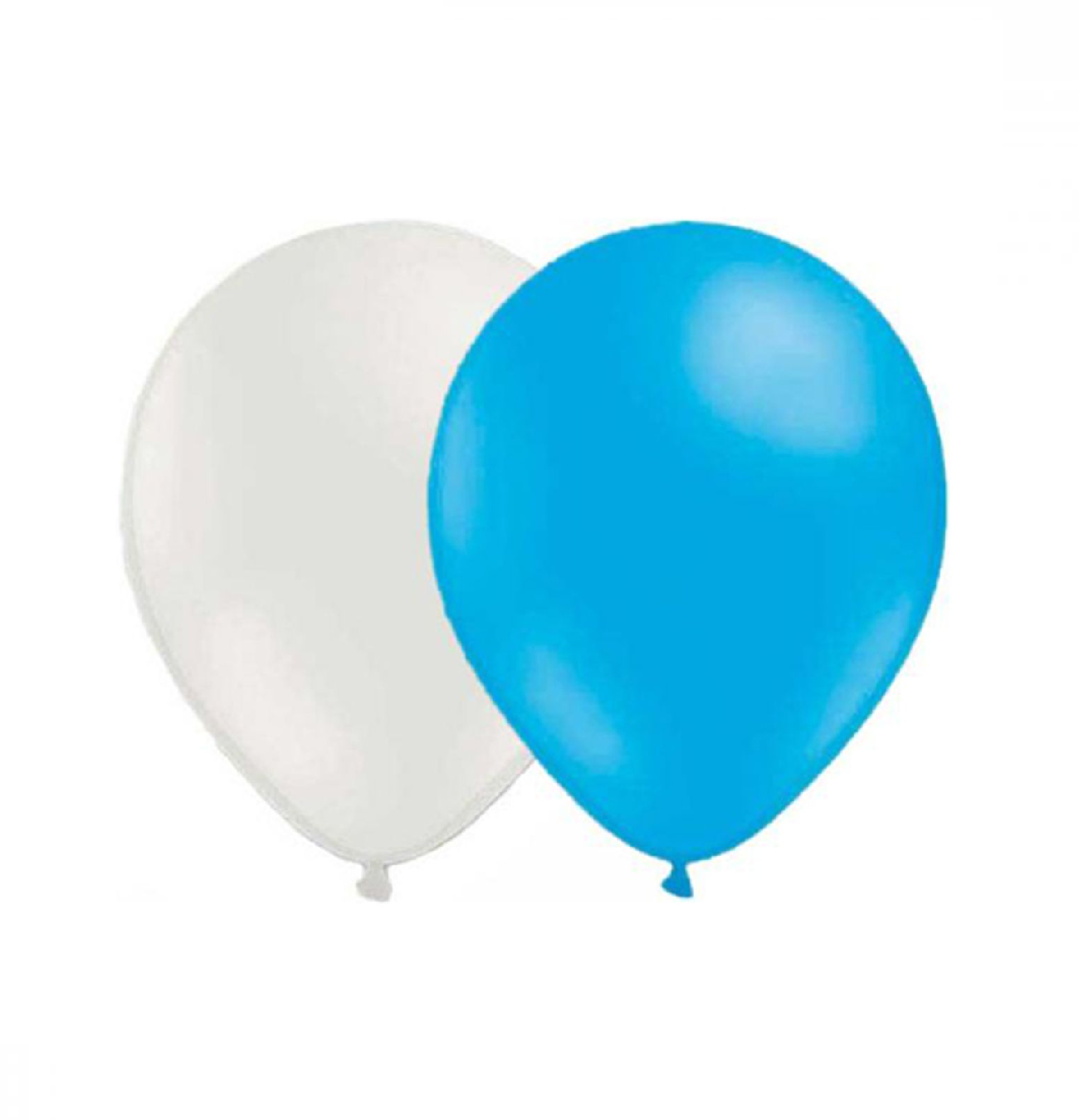 Ballongkombo Ljusblå & Vit 28cm