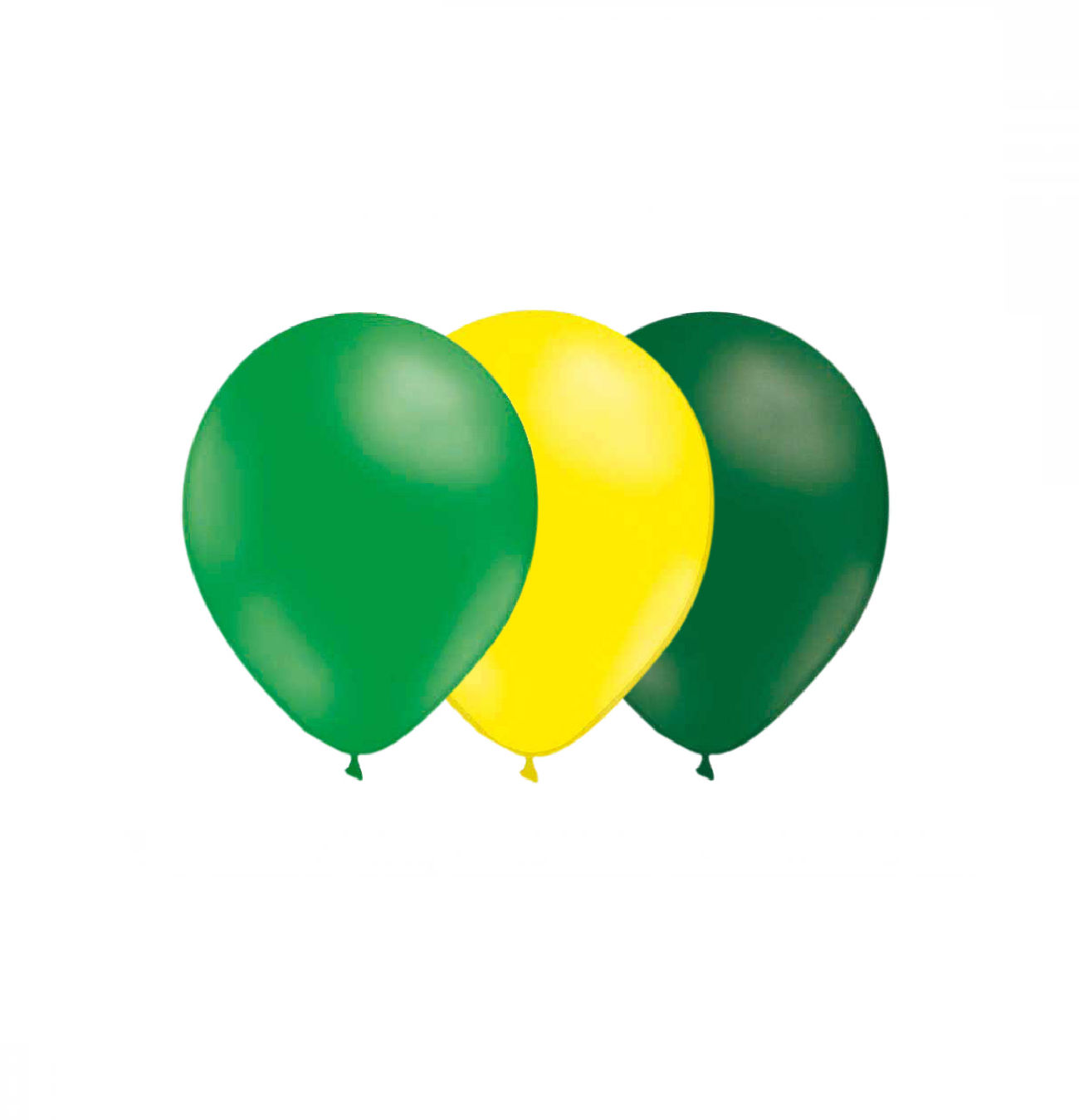 Ballongkombo Grön-Ljusgul-Mörkgrön 28cm