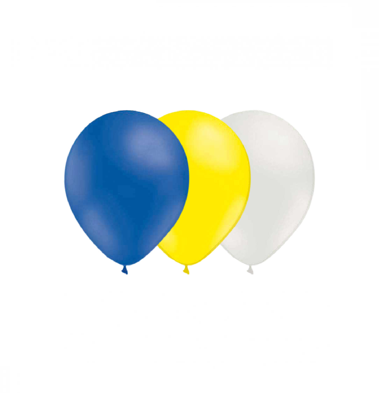 Ballongkombo Blå-Solgul-Vit 28cm