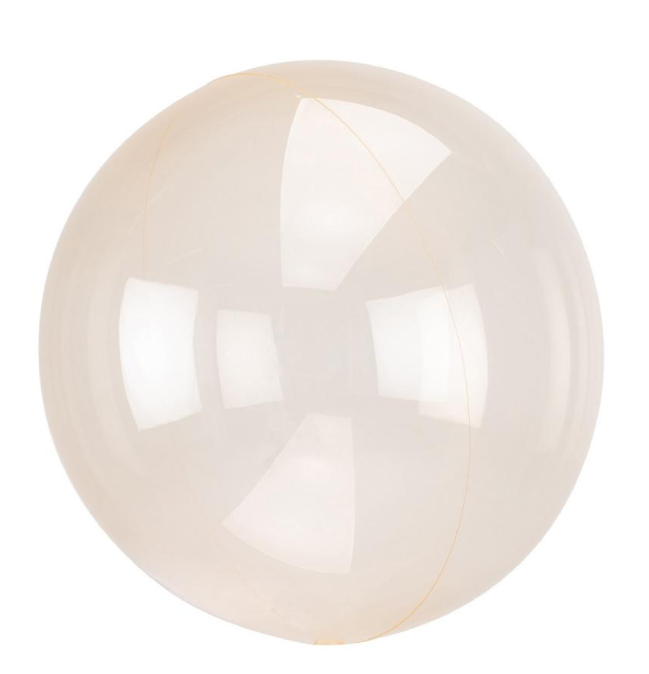 Folieballong Crystal Clear Orange