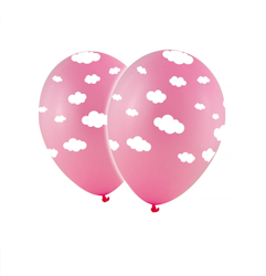 Latexballonger Baby Rosa Moln 10-pack