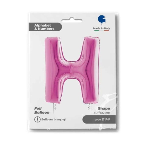 Bokstavsballong Folie Rosa 100cm