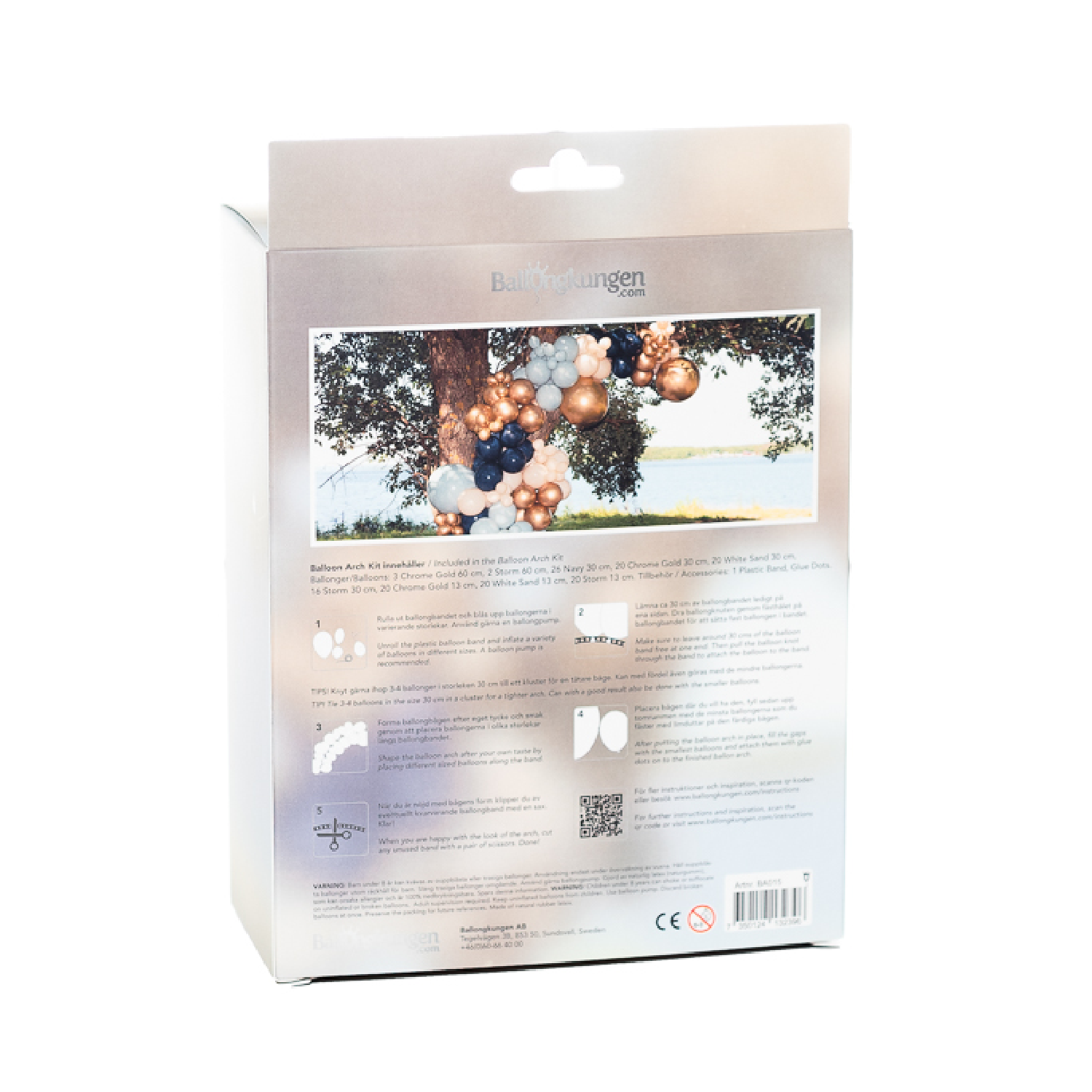 Ballongbåge Arch Kit Premium Blå