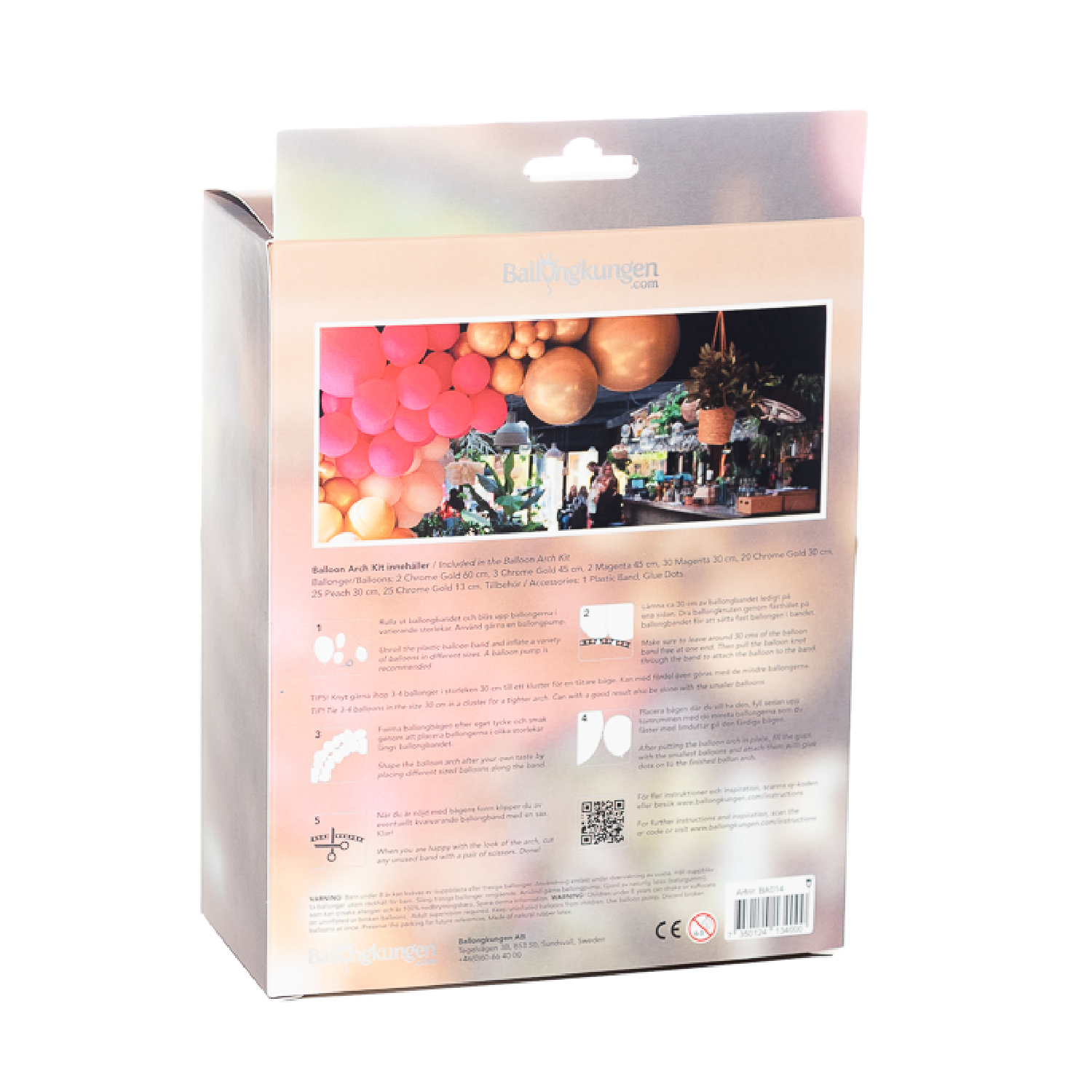 Ballongbåge Arch Kit Premium Rosa