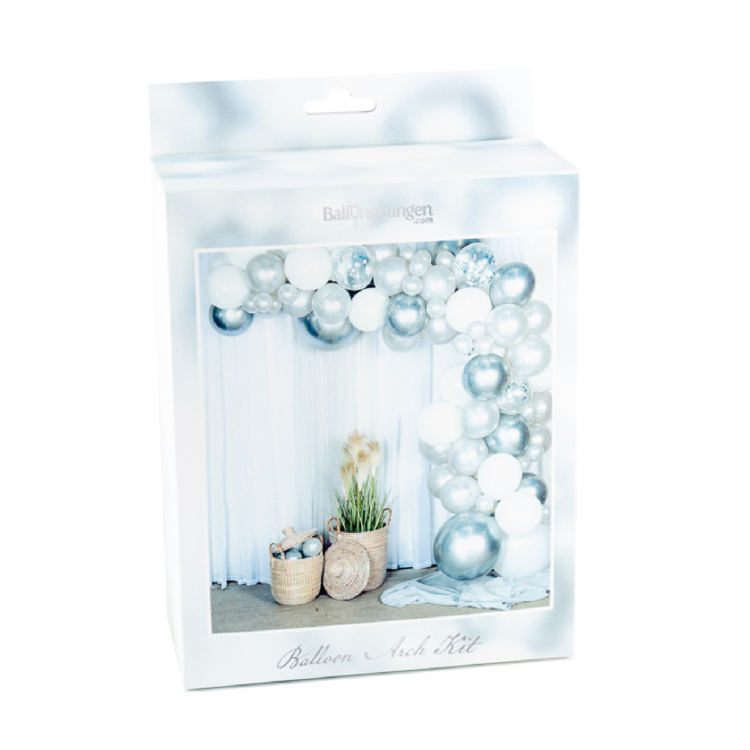 Ballongbåge Arch Kit Silver Krom