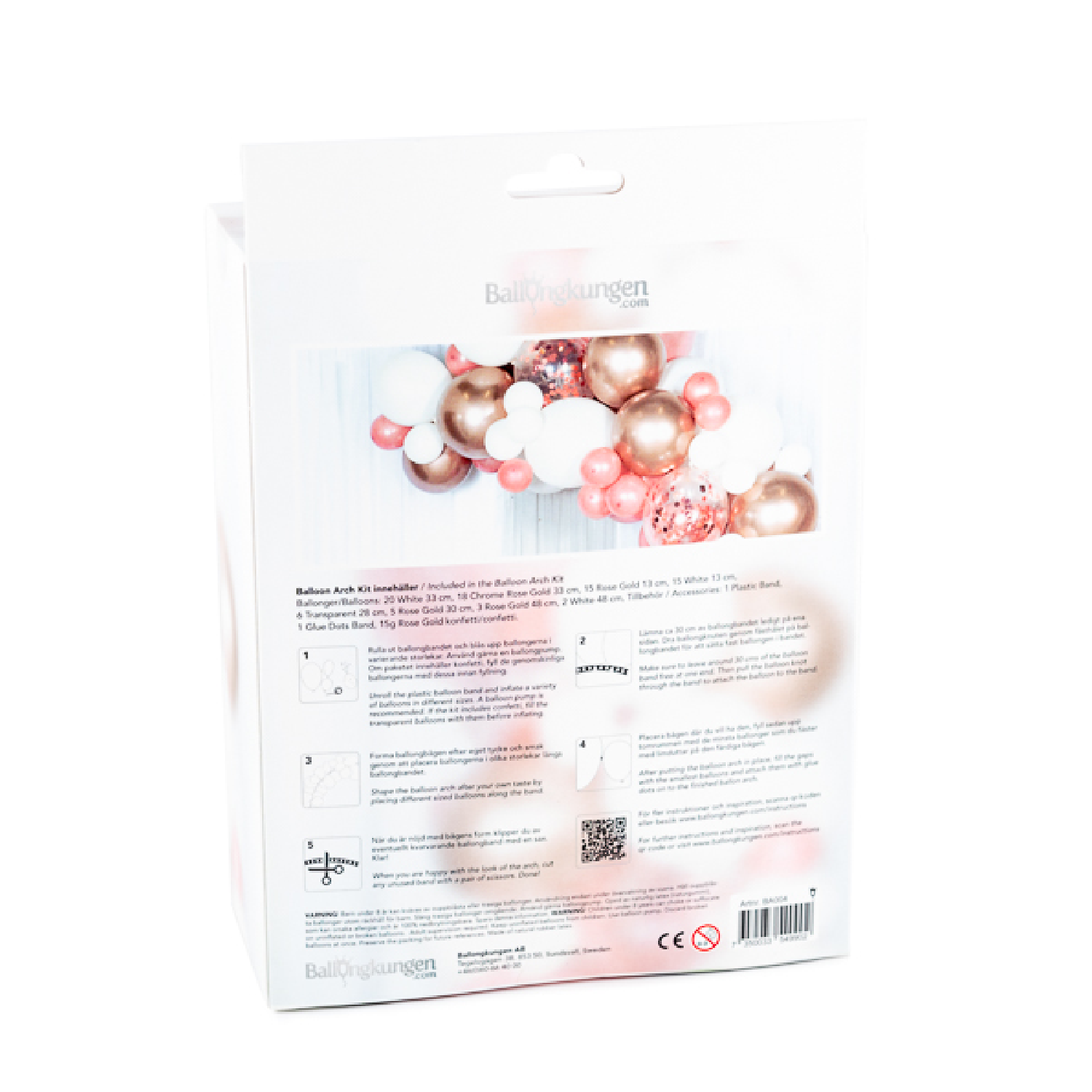 Ballongbåge Arch Kit Rosé Guld