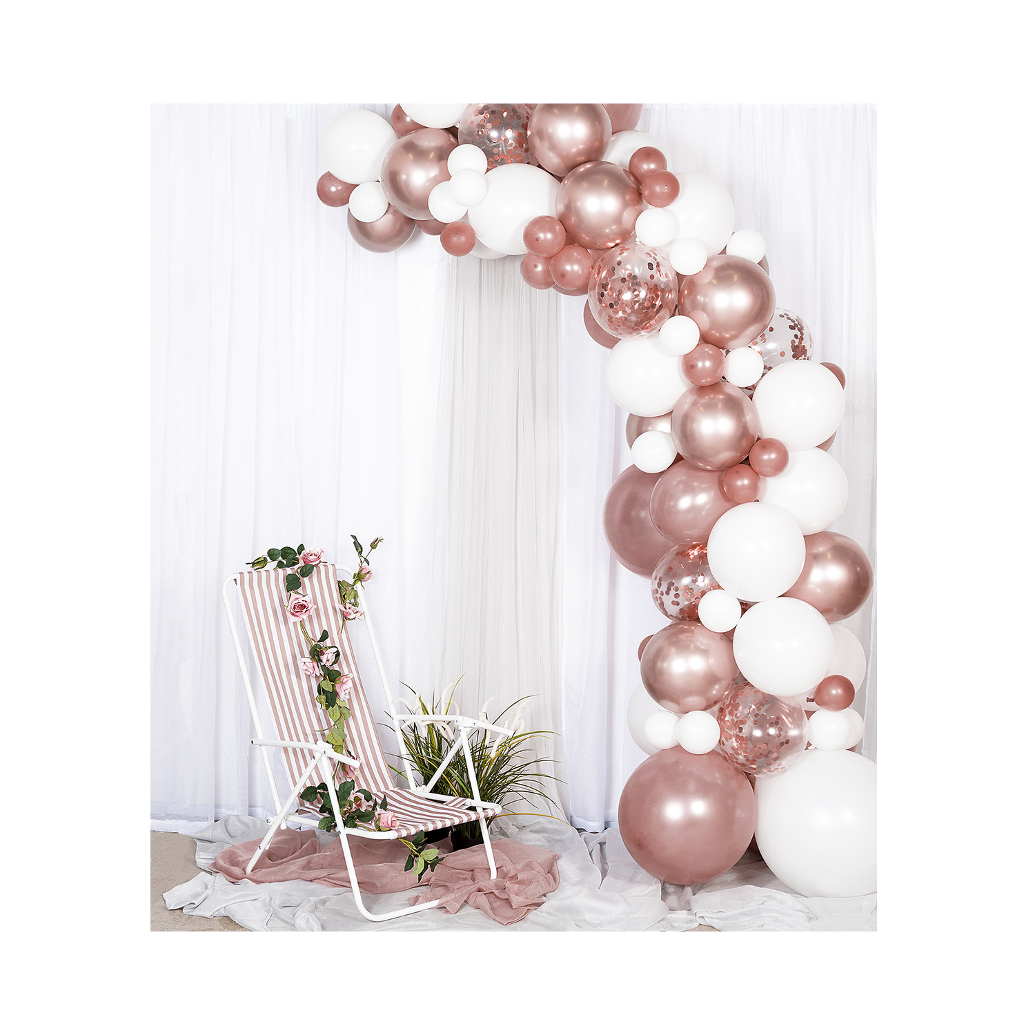 Ballongbåge Arch Kit Rosé Guld