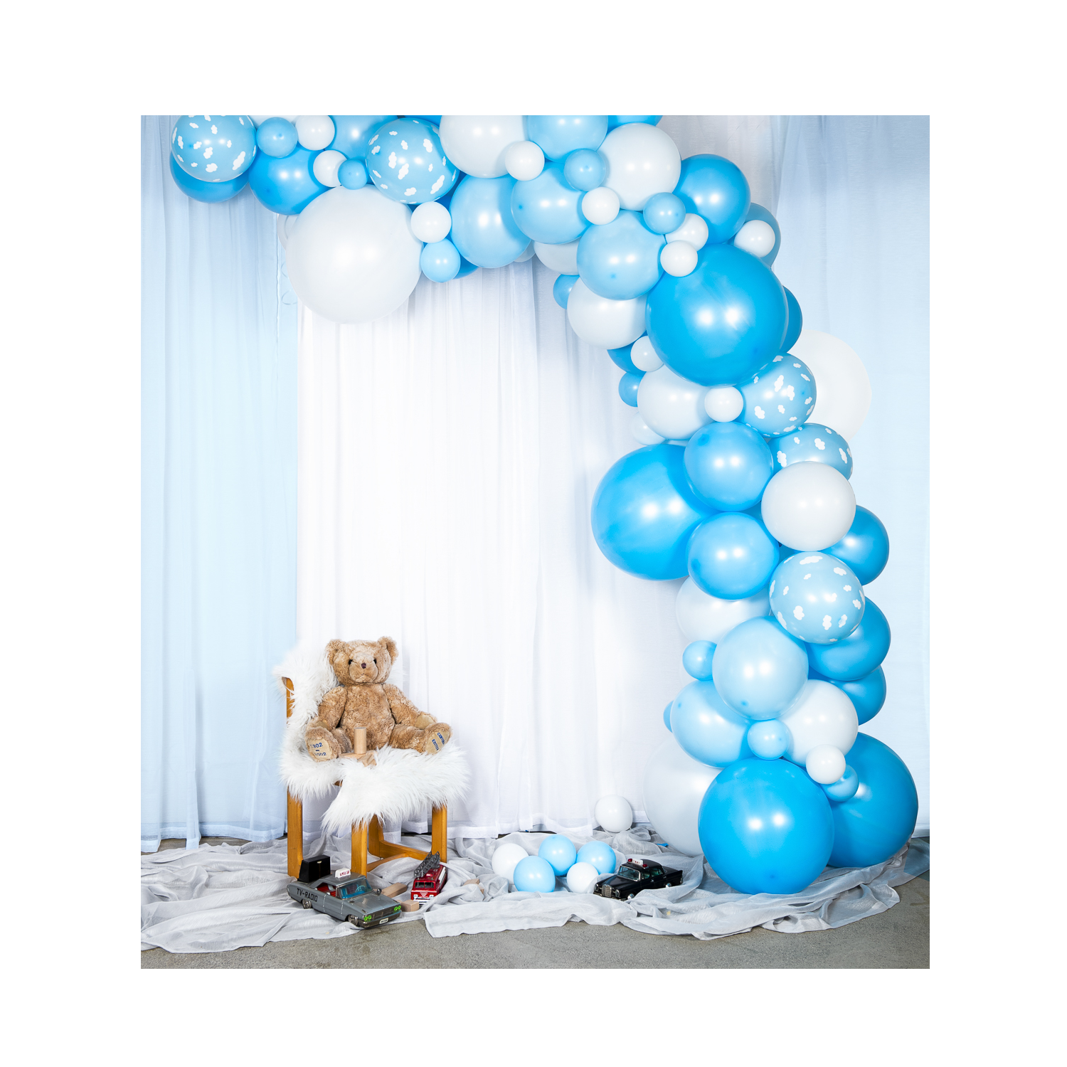 Ballongbåge Arch Kit Baby Blå