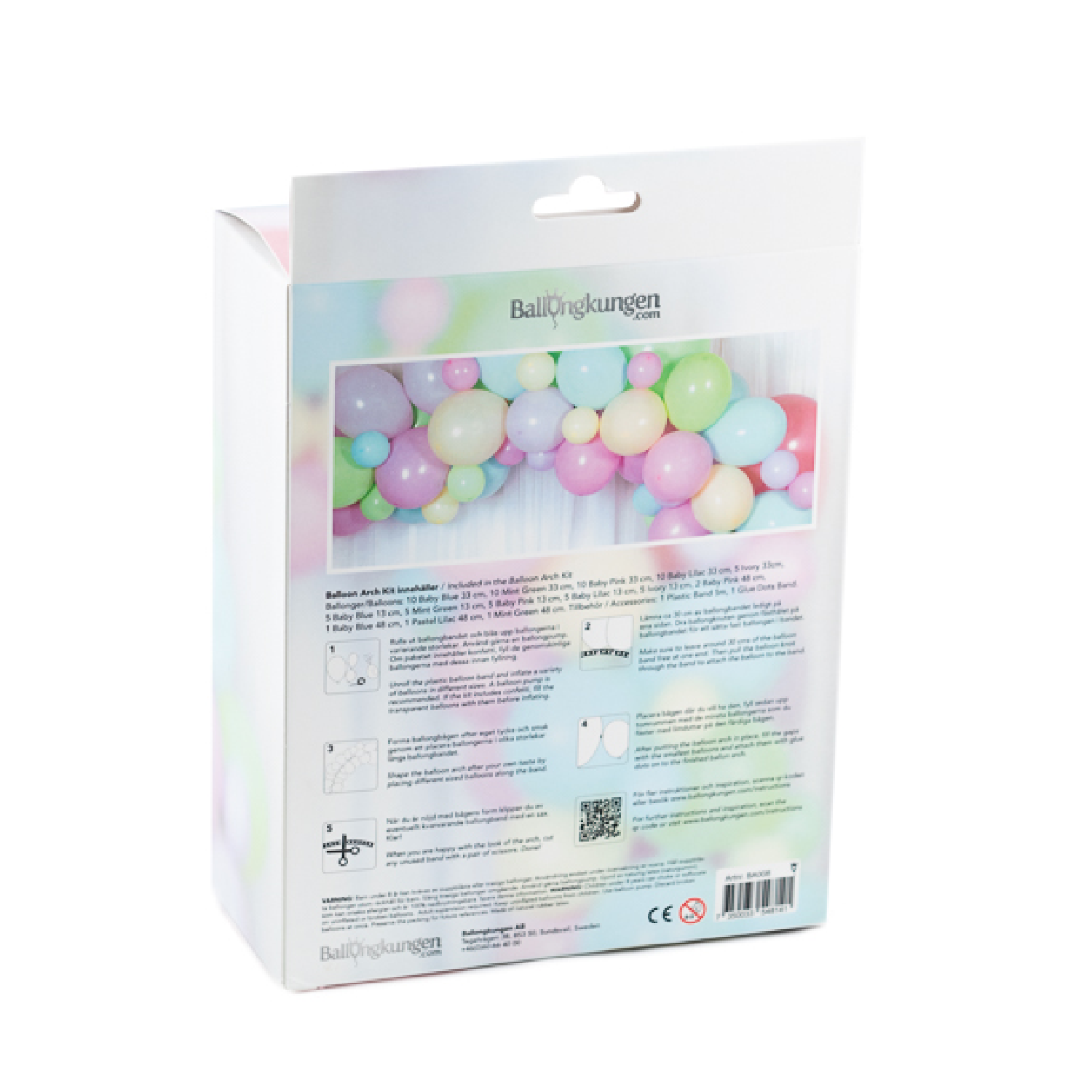Ballongbåge Arch Kit Pastell