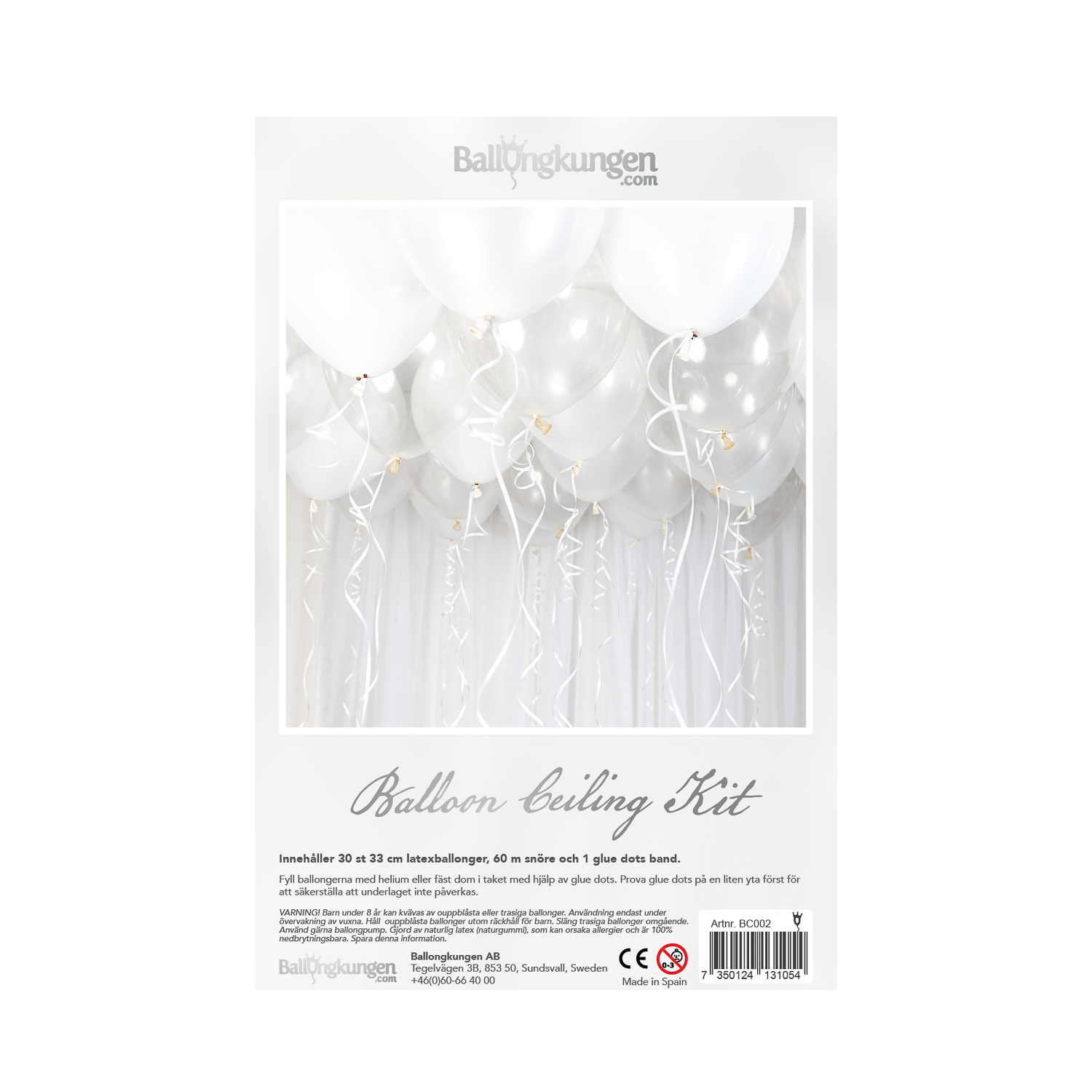Takballonger Ceiling Kit Vit