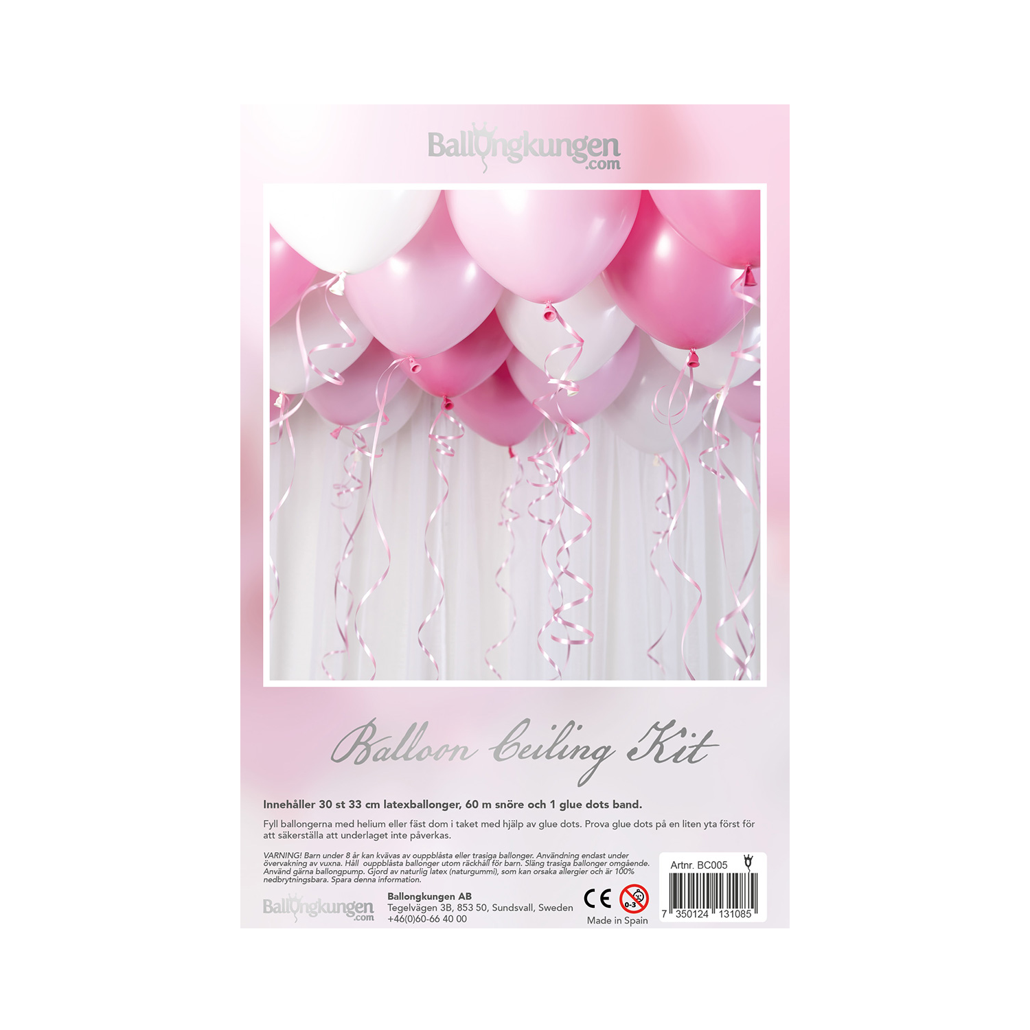 Takballonger Ceiling Kit Baby Rosa