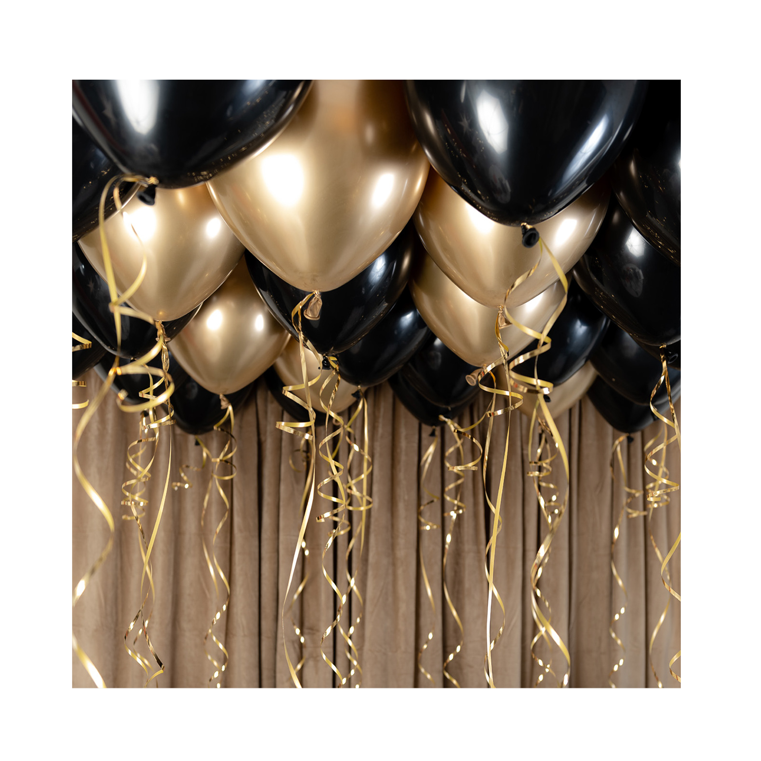 Takballonger Ceiling Kit Svart och Guld