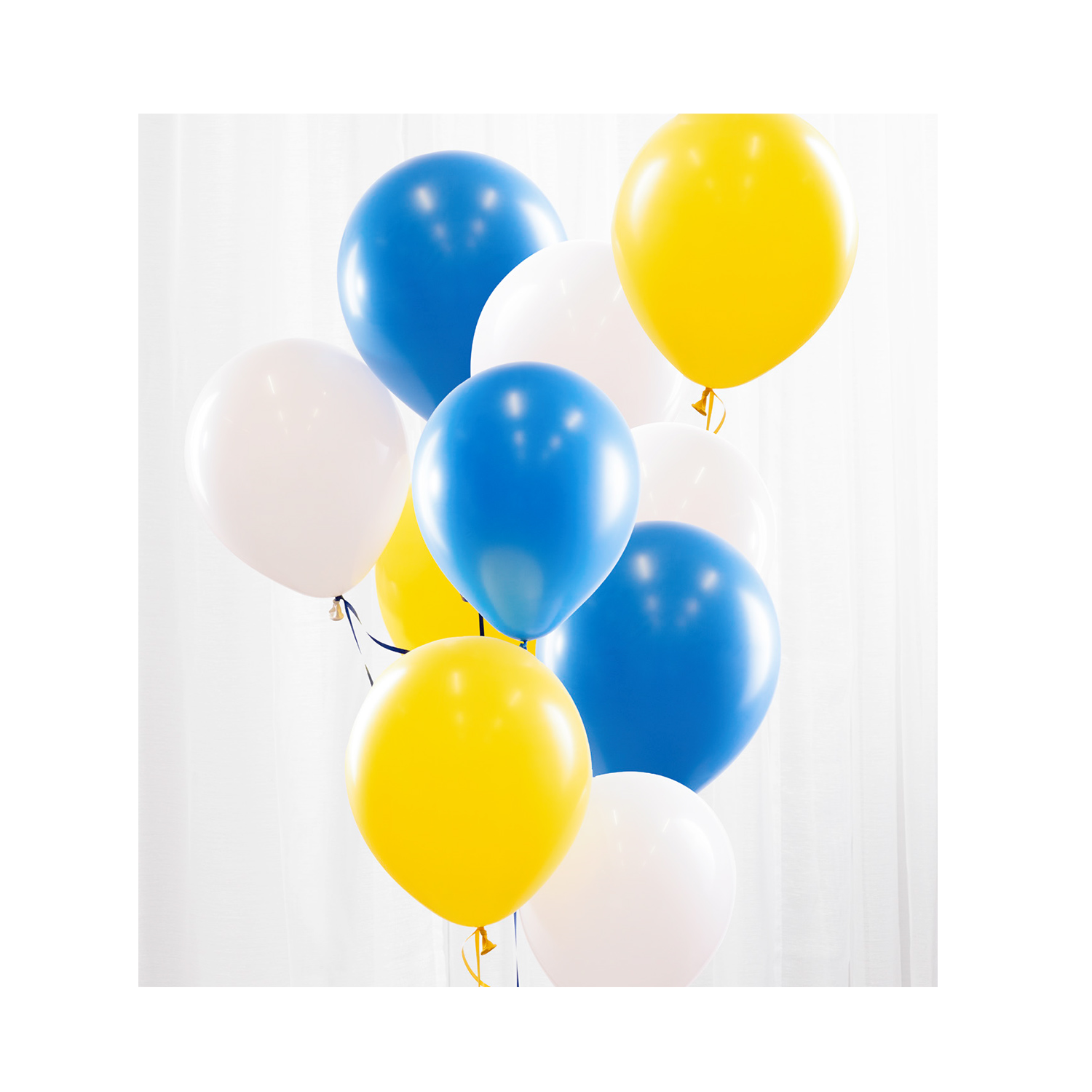 Ballongbukett Gul och Blå
