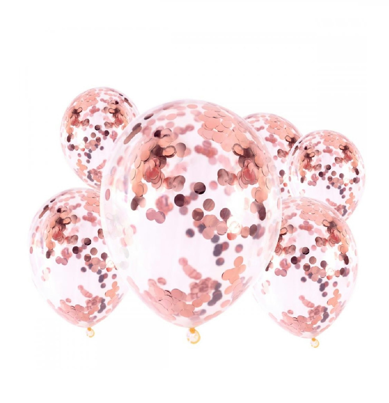 Konfettiballonger Professional Rosé Guld 6-pack