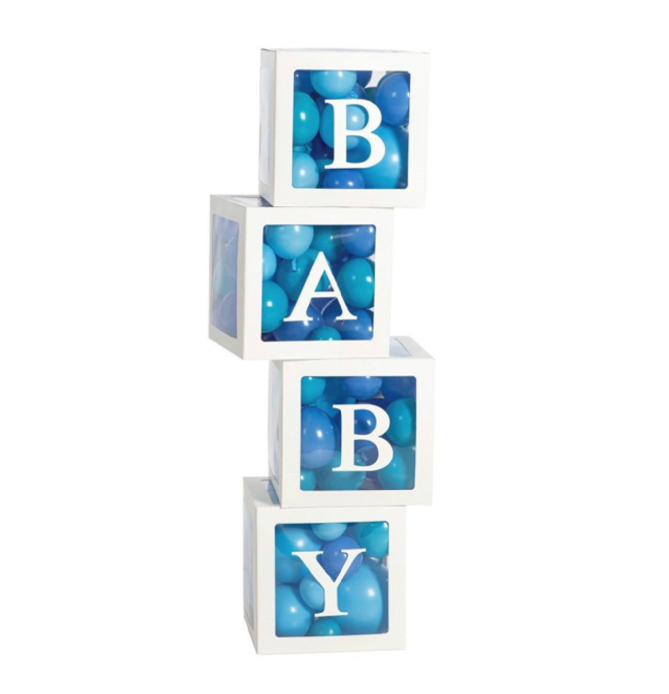 Ballongboxar med Bokstäverna BABY