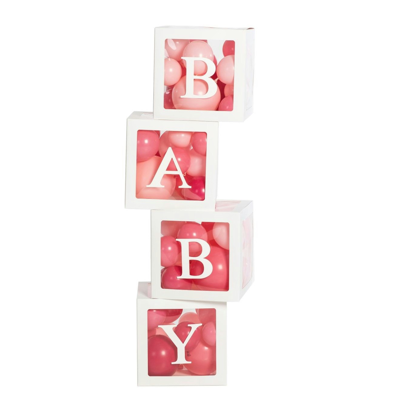 Ballongboxar med Bokstäverna BABY