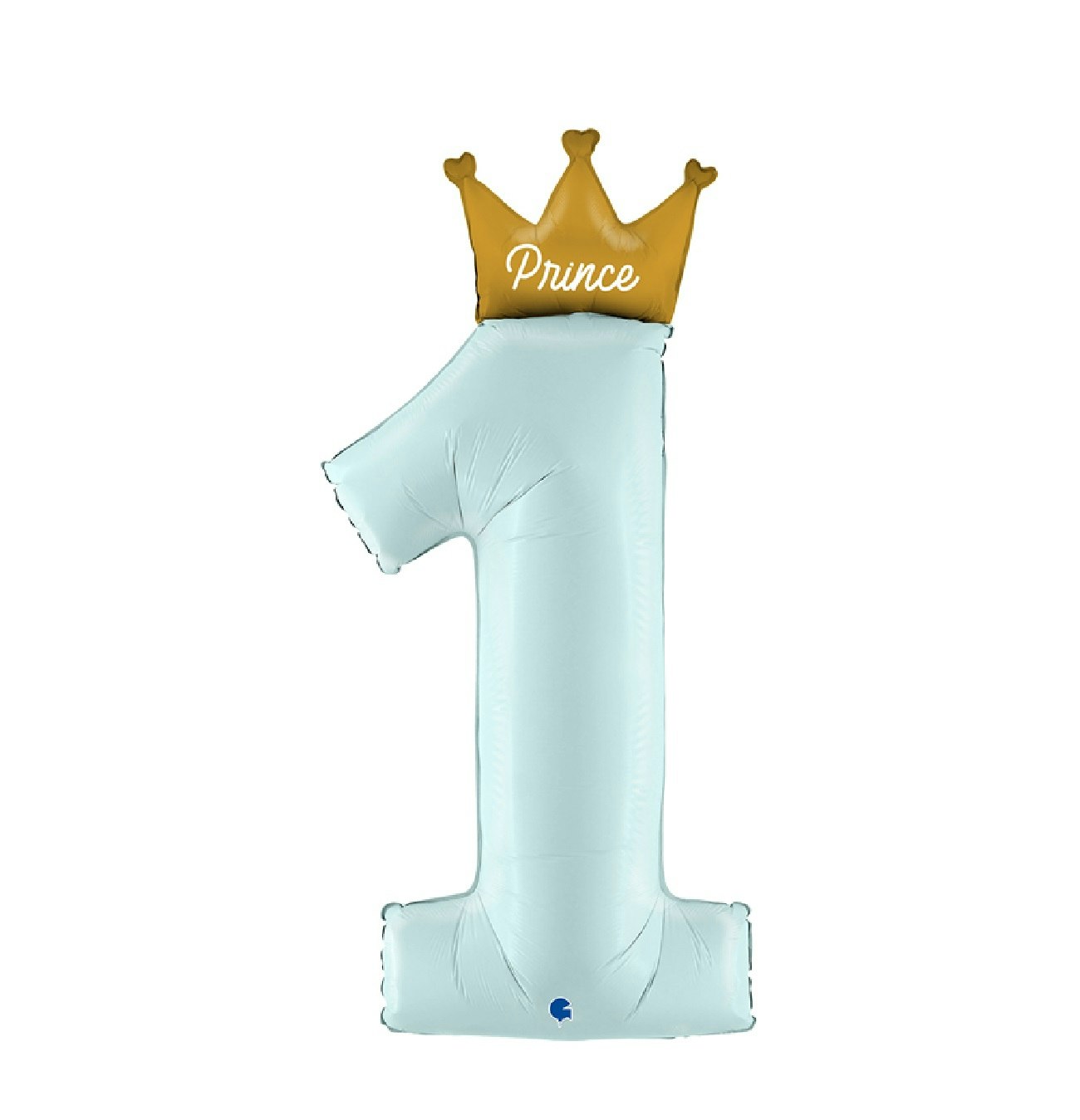 Folieballong Siffra My 1st Birthday Prince Pastellblå 100cm