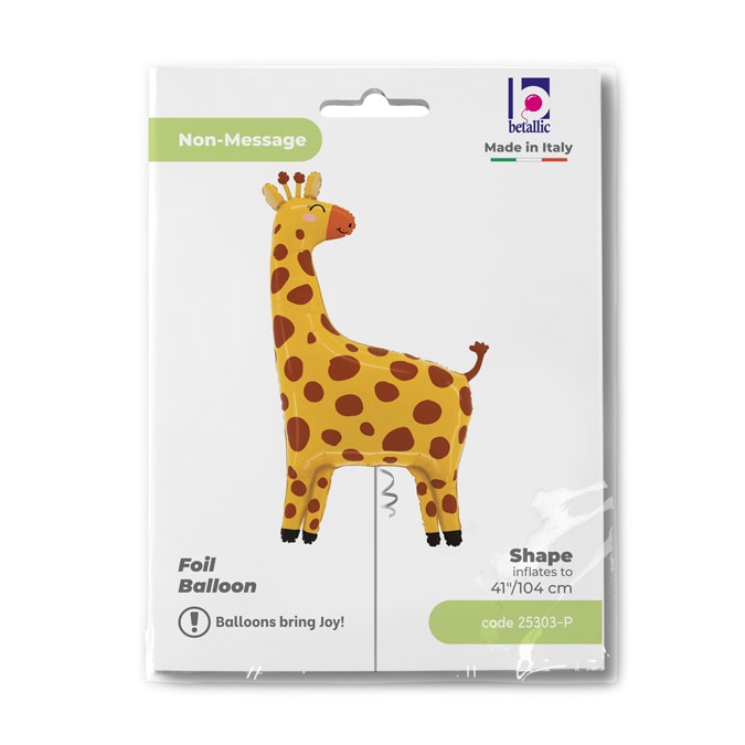 Folieballong Jungle Giraffe 104cm