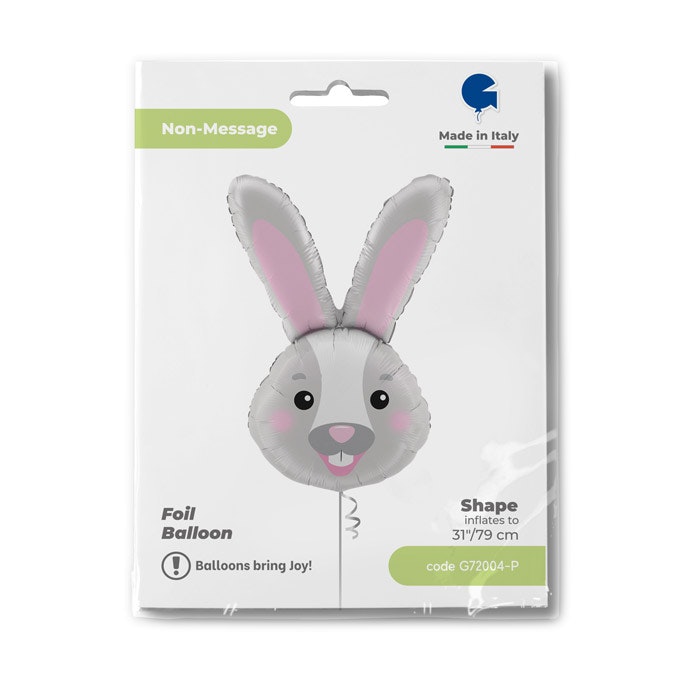 Folieballong Bunny Head 79cm