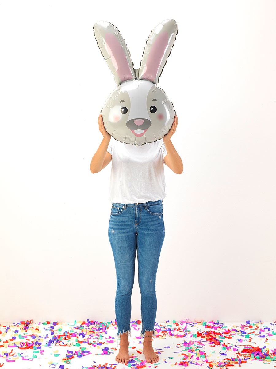 Folieballong Bunny Head 79cm