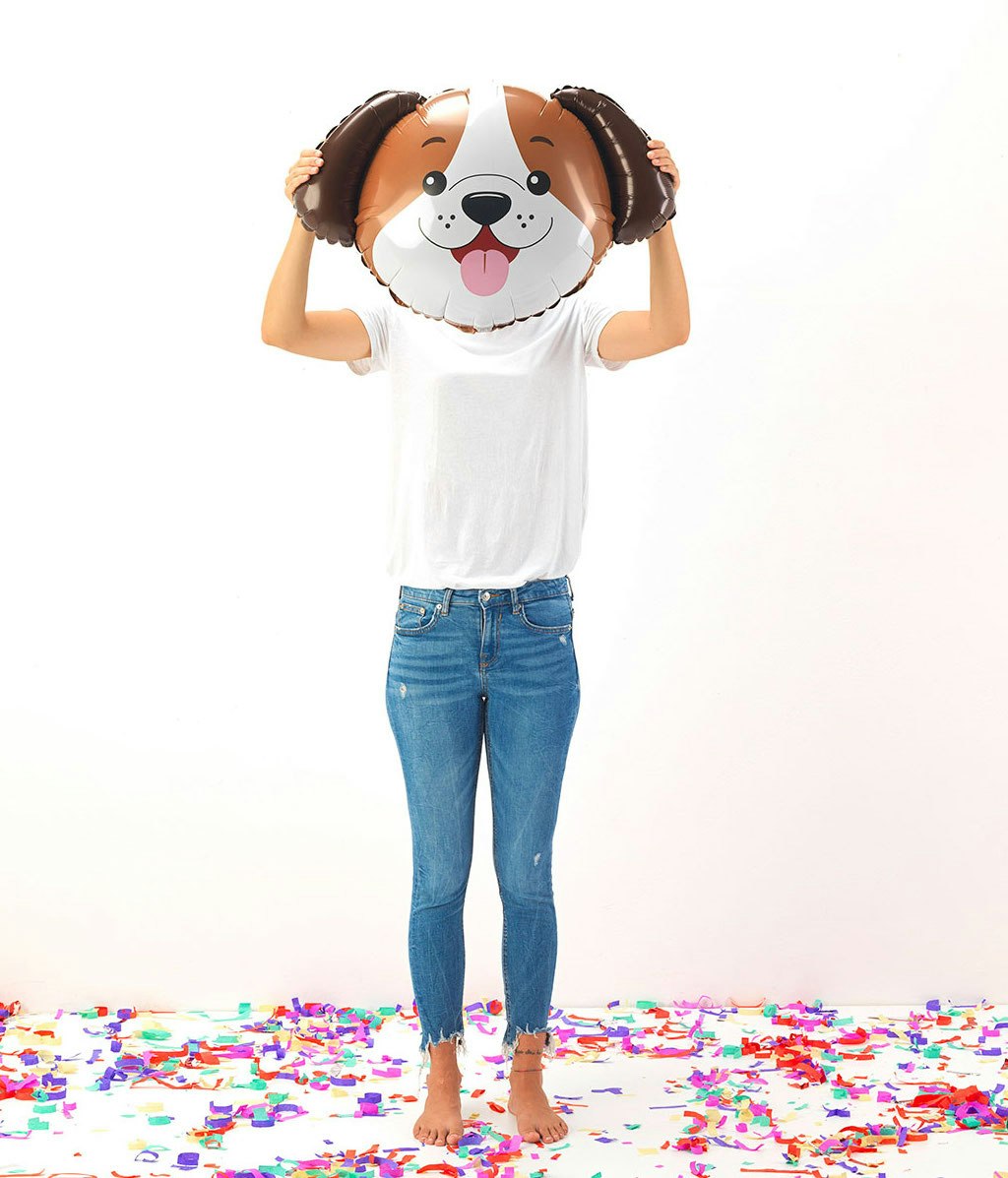 Folieballong Dog Head 64cm
