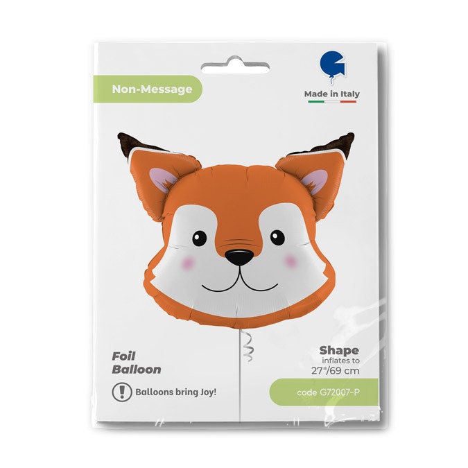 Folieballong Fox Head 69cm
