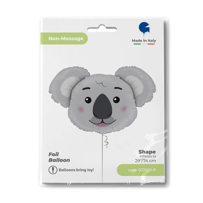 Folieballong Koala Head 74cm