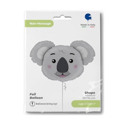 Folieballong Koala Head 74cm