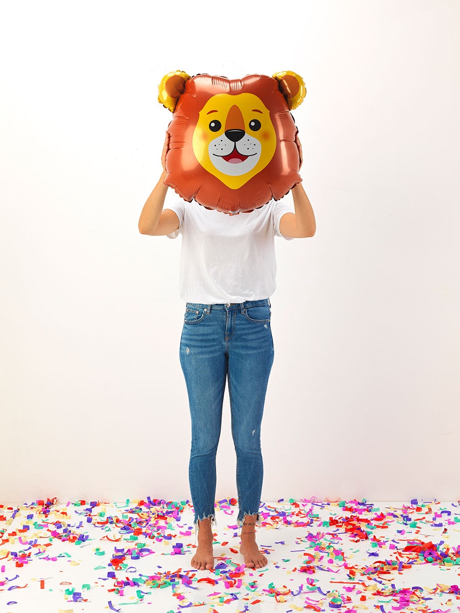 Folieballong Lion Head 64cm