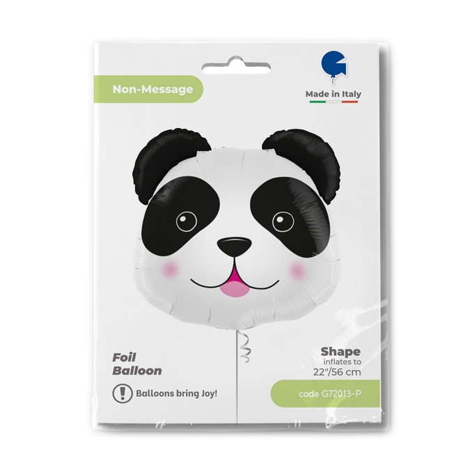 Folieballong Panda Head 56cm