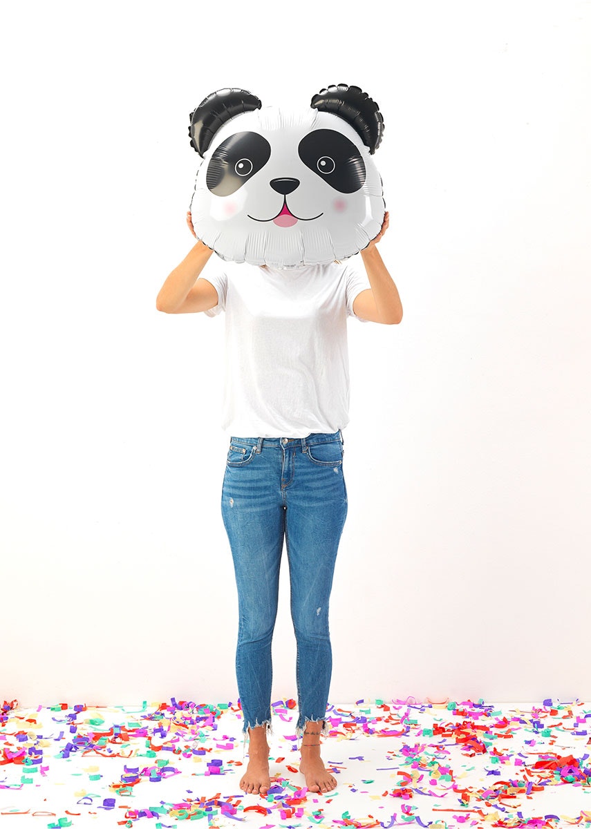 Folieballong Panda Head 56cm