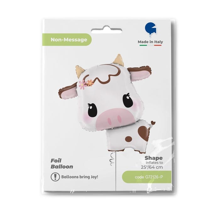 Folieballong Cute Cow 64cm