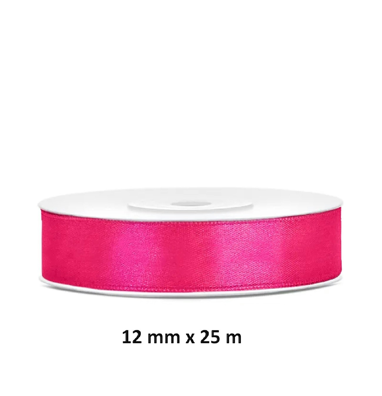 Satinband Mörkrosa