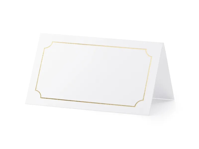 Placeringskort Designad Ram Guld