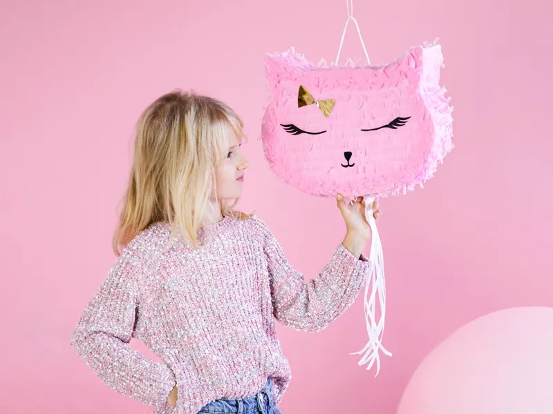 Pinata Katt Rosa