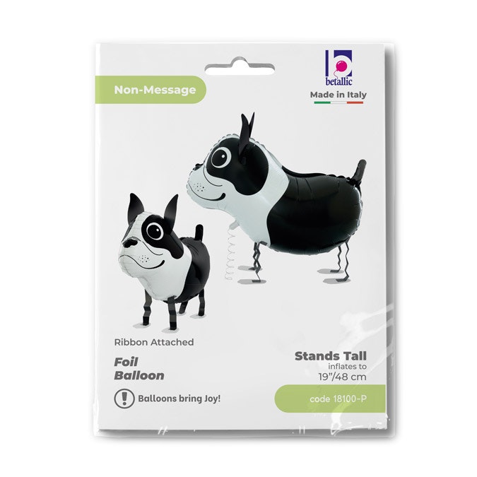 Folieballong Hund Boston Terrier 48cm