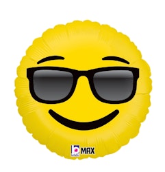 Folieballong Emoji Sunglasses 46cm