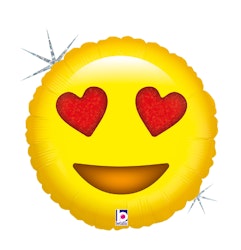 Folieballong Emoji Love 46cm