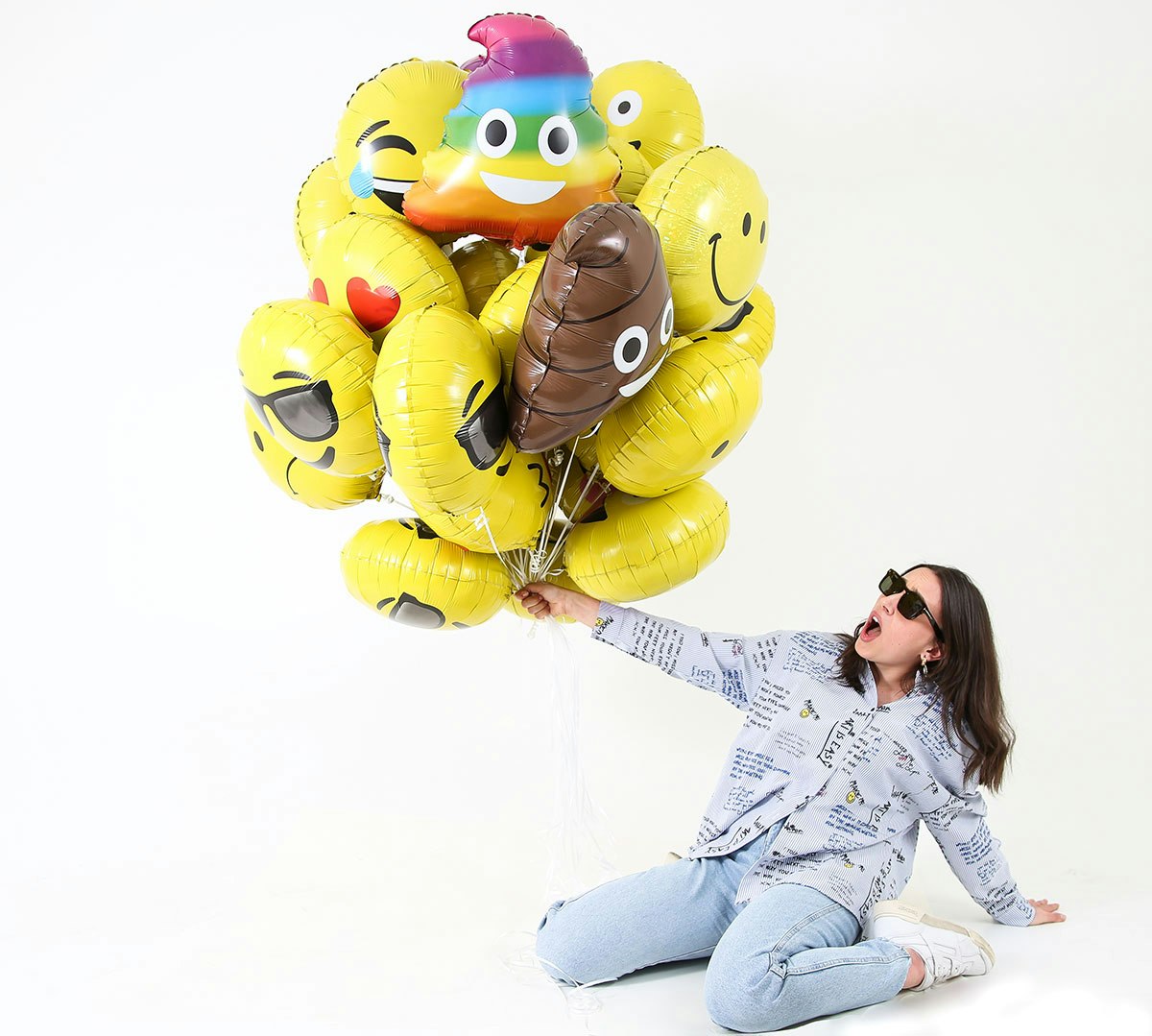 Folieballong Emoji Poo 43cm