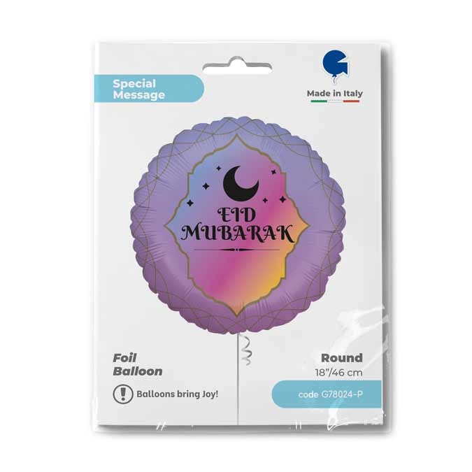 Folieballong Eid Mubarak 46cm