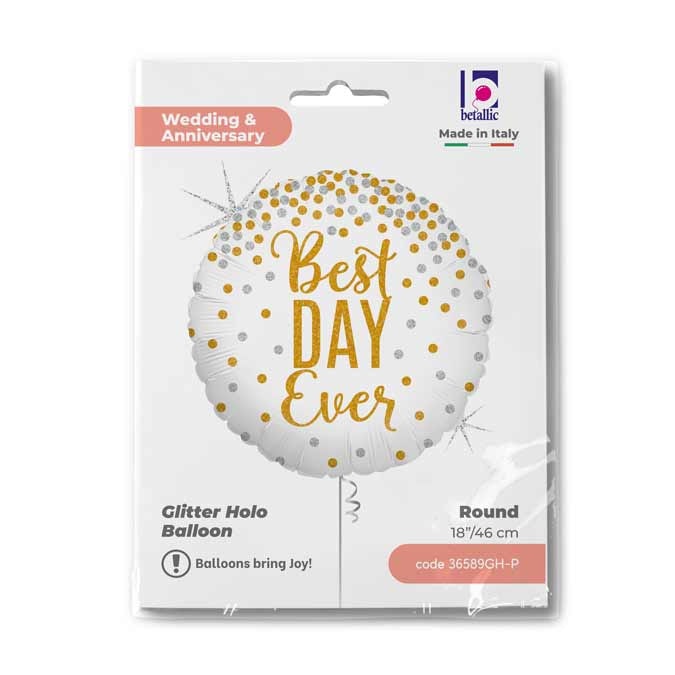 Folieballong Best Day Ever 46cm