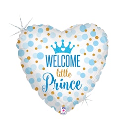 Folieballong Welcome Little Prince 46cm