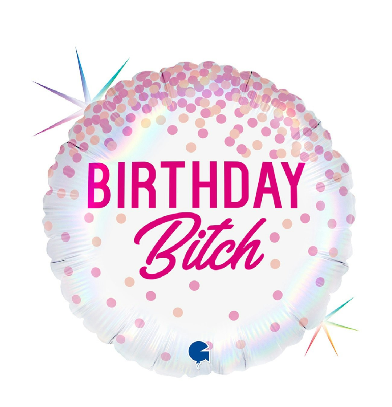 Folieballong Happy Birthday Bitch 46cm
